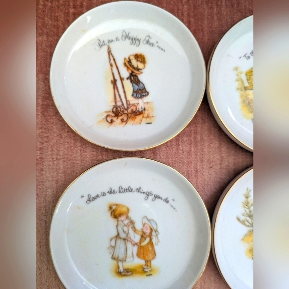 Holly Hobbie Set Of Six Coasters/Small Trinket Dishes - Picture 2 of 7